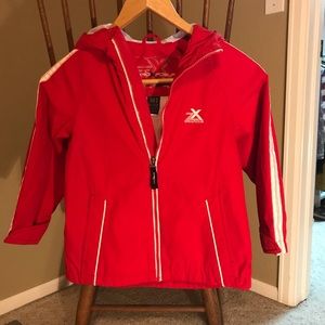 Zeroxposur rain jacket boys size 5/6 Medium EUC